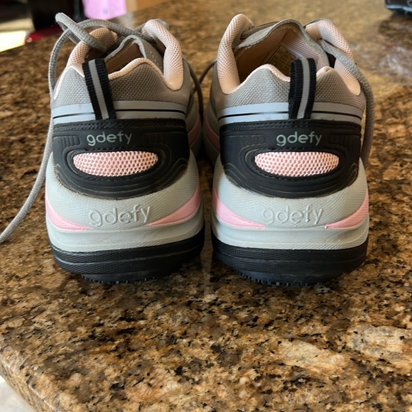 Light Pink and Gray Sneakers - Picture 7 of 9